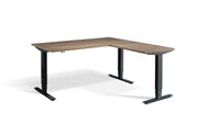 Dynamisk 2 Corner Sit Stand Black Frame Electric Desk.