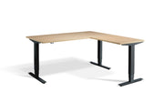 Dynamisk 2 Corner Sit Stand Black Frame Electric Desk.