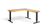 Dynamisk 2 Corner Sit Stand Black Frame Electric Desk.