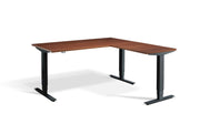 Dynamisk 2 Corner Sit Stand Black Frame Electric Desk.