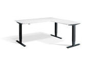 Dynamisk 2 Corner Sit Stand Black Frame Electric Desk.