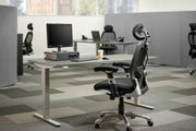 Sit Stand White Frame Desk - Dynamisk 2,.