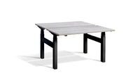 Dynamisk 4 Black Frame Twin, Quad Motor, Sit Stand Workstation.