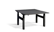 Dynamisk 4 Black Frame Twin, Quad Motor, Sit Stand Workstation.