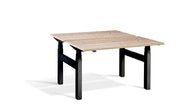 Dynamisk 4 Black Frame Twin, Quad Motor, Sit Stand Workstation.