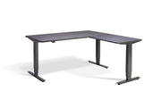 Corner Sit Stand Desk Anthracite Frame - Dynamisk 2 Electric Desk.