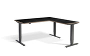 Corner Sit Stand Desk Anthracite Frame - Dynamisk 2 Electric Desk.