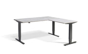 Corner Sit Stand Desk Anthracite Frame - Dynamisk 2 Electric Desk.