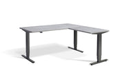Corner Sit Stand Desk Anthracite Frame - Dynamisk 2 Electric Desk.