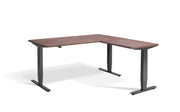 Corner Sit Stand Desk Anthracite Frame - Dynamisk 2 Electric Desk.
