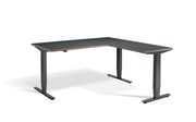 Corner Sit Stand Desk Anthracite Frame - Dynamisk 2 Electric Desk.
