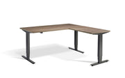 Corner Sit Stand Desk Anthracite Frame - Dynamisk 2 Electric Desk.