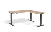 Corner Sit Stand Desk Anthracite Frame - Dynamisk 2 Electric Desk.