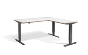 Corner Sit Stand Desk Anthracite Frame - Dynamisk 2 Electric Desk.