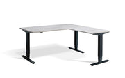 Dynamisk 2 Corner Sit Stand Black Frame Electric Desk.