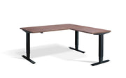 Dynamisk 2 Corner Sit Stand Black Frame Electric Desk.
