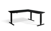 Dynamisk 2 Corner Sit Stand Black Frame Electric Desk.