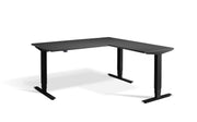 Dynamisk 2 Corner Sit Stand Black Frame Electric Desk.