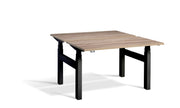 Dynamisk 4 Black Frame Twin, Quad Motor, Sit Stand Workstation.