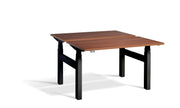 Dynamisk 4 Black Frame Twin, Quad Motor, Sit Stand Workstation.