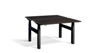 Dynamisk 4 Black Frame Twin, Quad Motor, Sit Stand Workstation.
