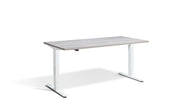 Sit Stand White Frame Desk - Dynamisk 2,.