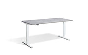 Sit Stand White Frame Desk - Dynamisk 2,.
