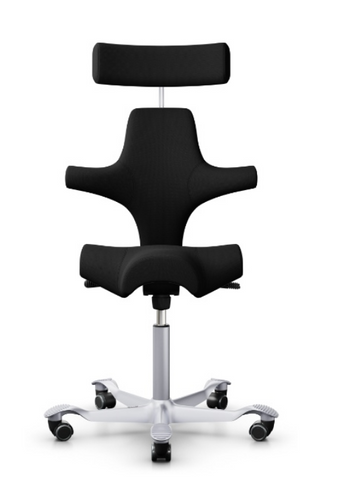 HAG Capisco Saddle Chair With Headrest.