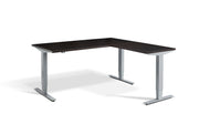 Corner Sit Stand Silver Frame Desk - Dynamisk 2 Electric Desk.