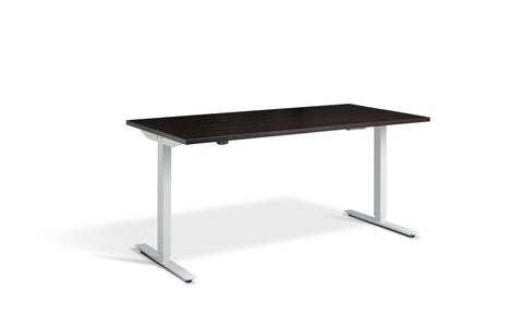 Sit Stand White Frame Desk - Dynamisk 2,.