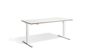 Sit Stand White Frame Desk - Dynamisk 2,.