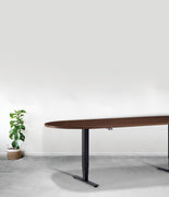 Sit Stand Meeting/Conference Table D-End Or Barrel Style -  Dynamisk 2.