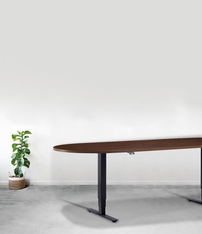 Sit Stand Meeting/Conference Table D-End Or Barrel Style - Dynamisk 2.