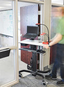 Small Ergotron Teachwell Mobile Standing Desk.