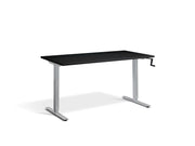 Manual Silver Frame Desk - Dynamisk.