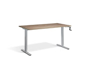 Manual Silver Frame Desk - Dynamisk.