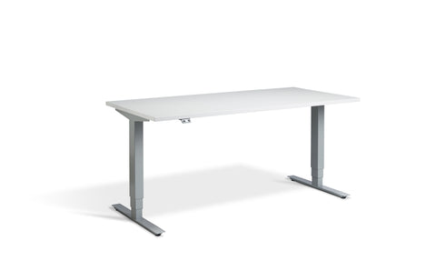 Height Adjustable Silver Frame Desk - Dynamisk 2.